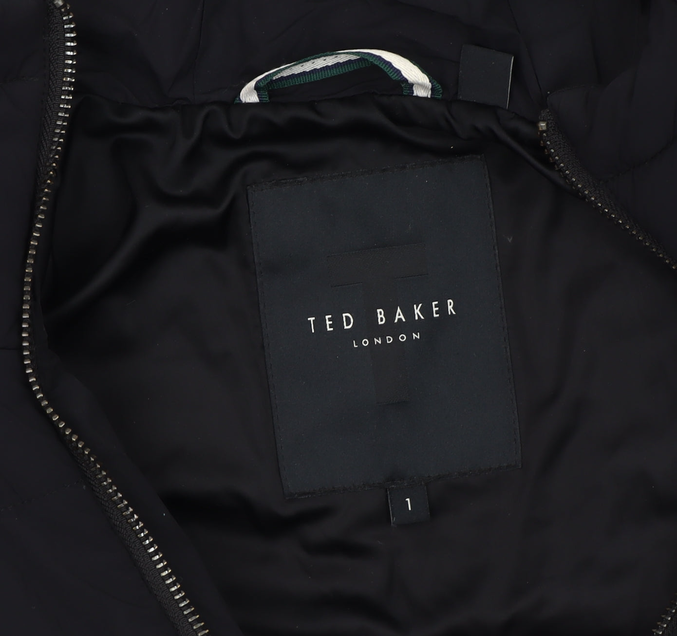 Ted Baker Womens Black Size 8 Puffer Jacket Hooded Winter Coat
