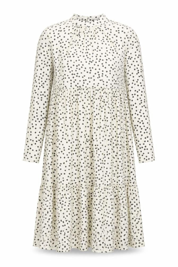 Warehouse Women’s White Polka Dot Midi Shift Dress Size 10