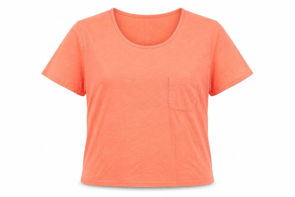Womens UK Size 14 Tulchan Orange 100% Cotton T-Shirt