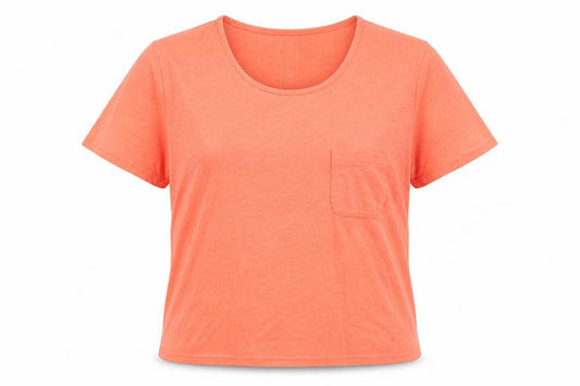 Womens UK Size 14 Tulchan Orange 100% Cotton T-Shirt