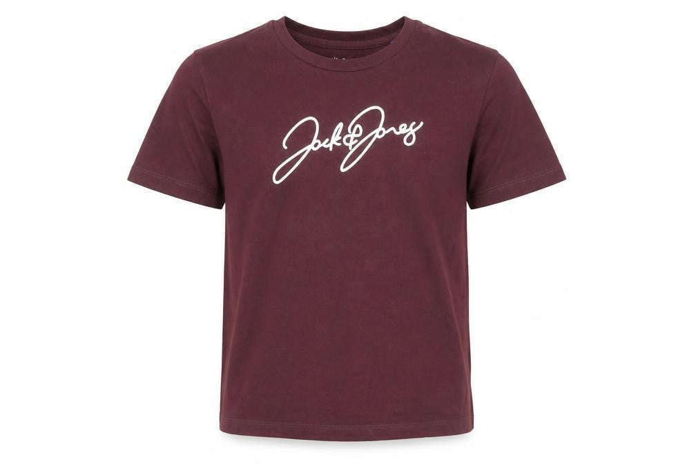 Jack & Jones Boys Red Logo Graphic T-Shirt Age 10 Years Cotton Crew Neck