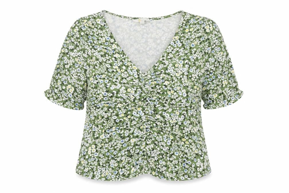 Womens UK Size 18 Boden Green Viscose Blend Blouse