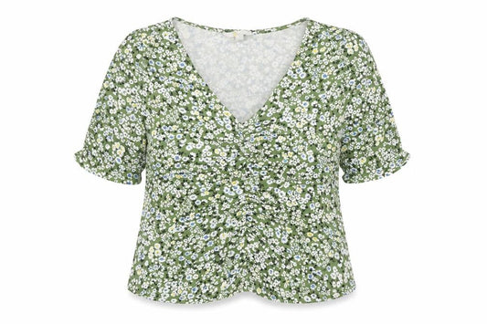 Womens UK Size 18 Boden Green Viscose Blend Blouse
