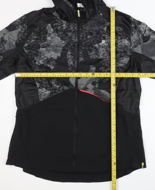 Decathlon Womens Black Size 16 Windbreaker Running Jacket