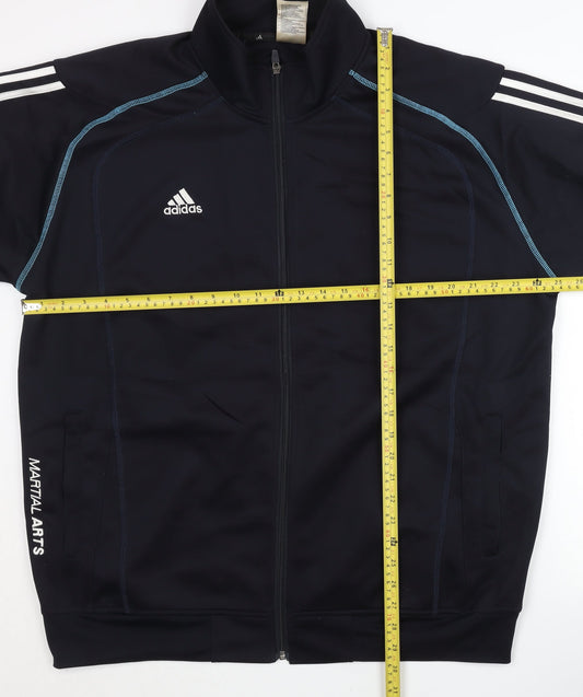 Adidas Mens Black 3XL Track Jacket Martial Arts Sportswear