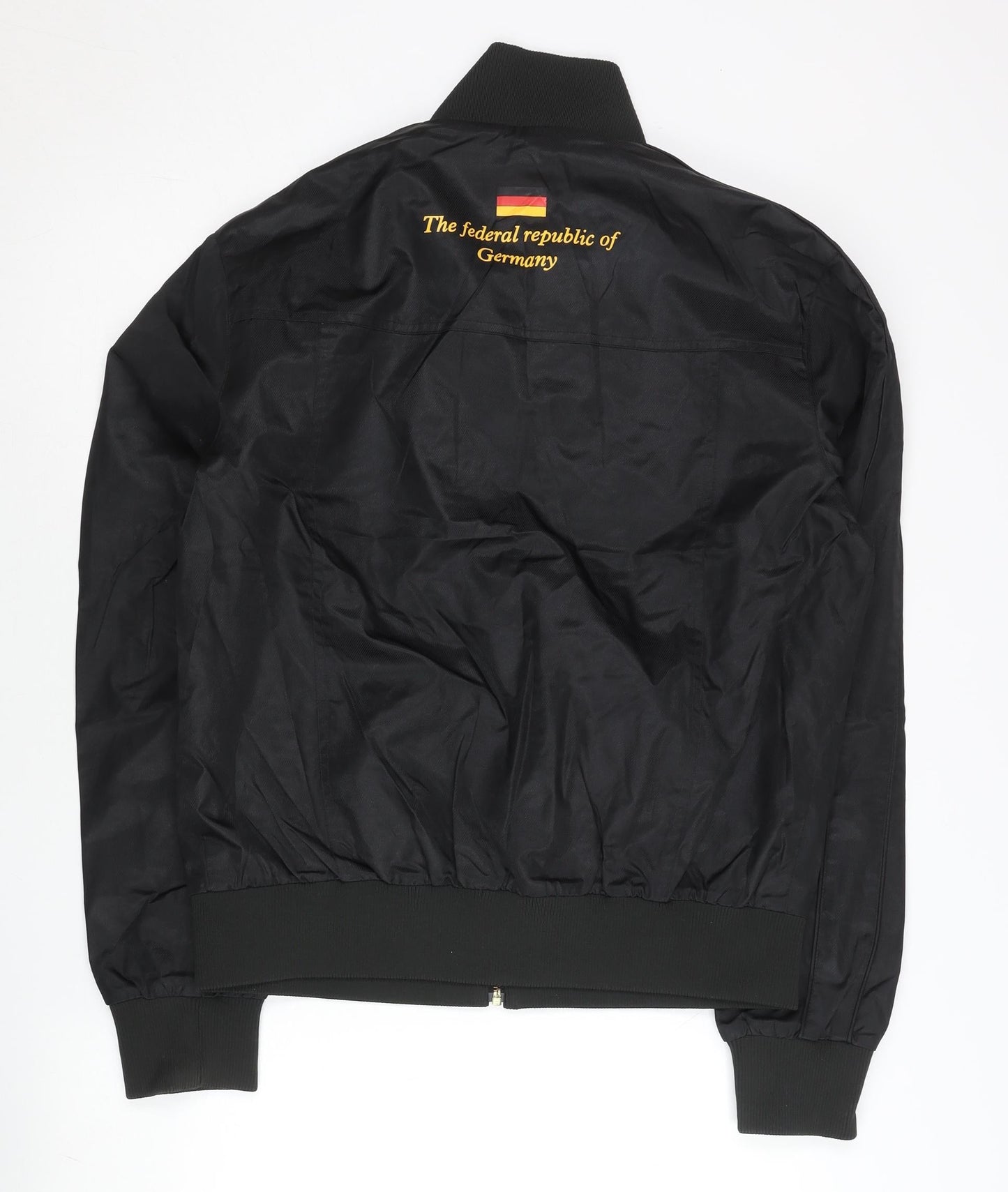 Kappa Men's Black M Track Jacket Germany Flag Crest Full Zip