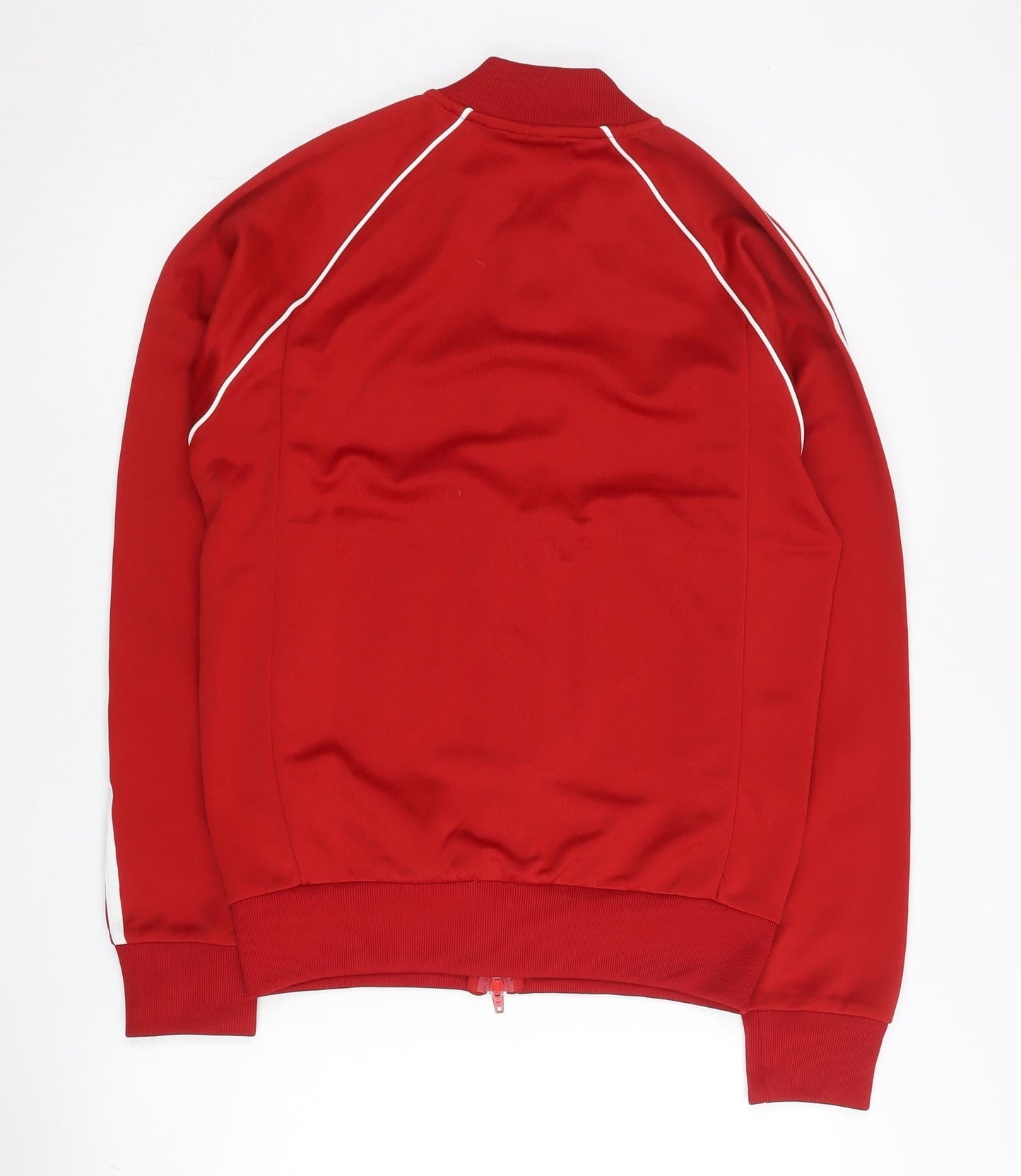 Adidas Men’s Red Track Jacket M Regular Long Sleeve Full Zip