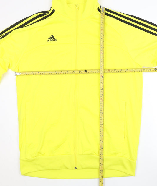 Adidas Men’s Yellow 2XL Track Jacket Full Zip Sportswear