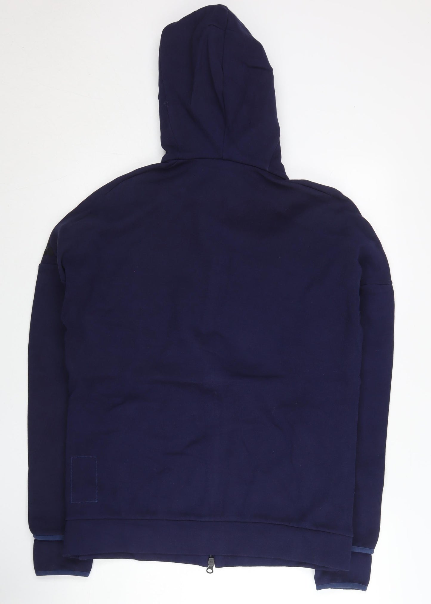 Adidas Men’s Blue Full Zip Hoodie Size L Regular Fit