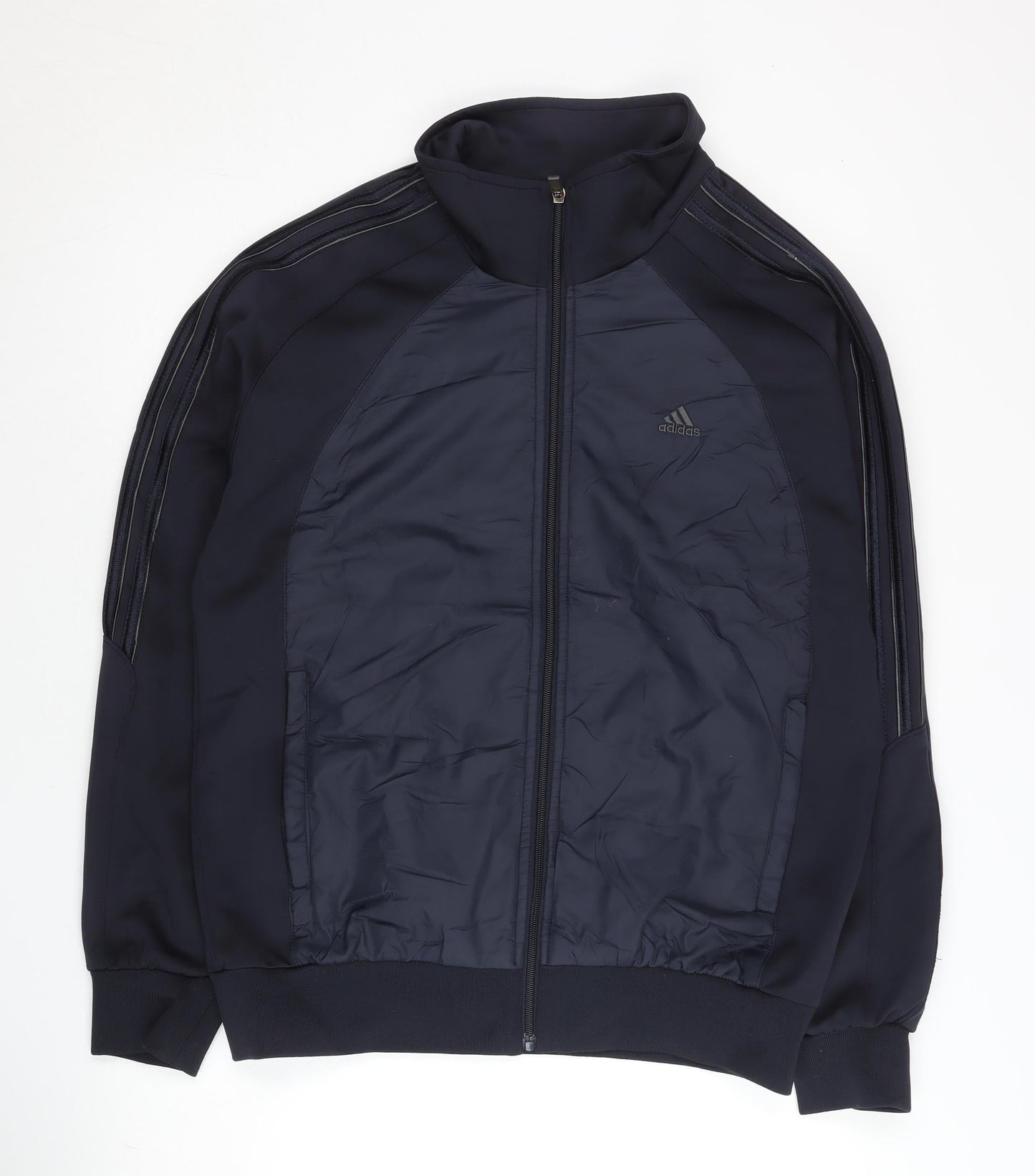 Adidas Men's Blue XL Track Jacket Full Zip Sportswear