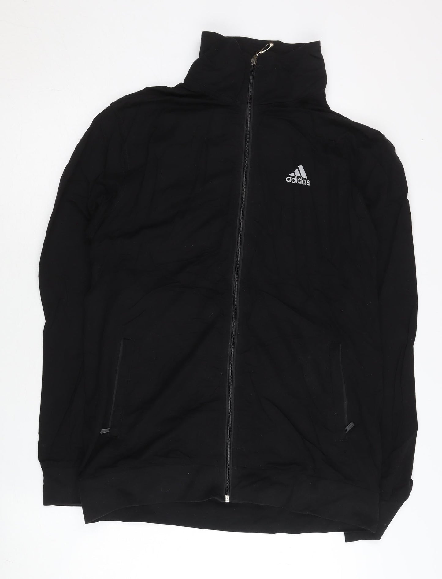 Adidas Men's Black XL Regular Fit Track Jacket Full Zip Sportswear
