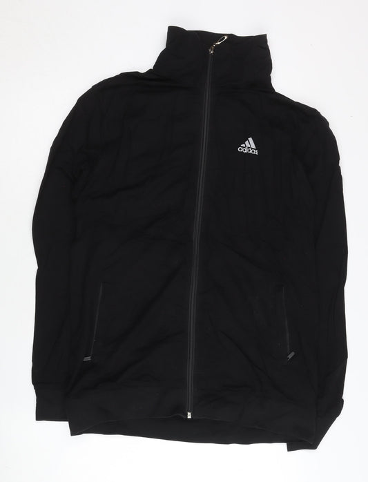 Adidas Men's Black XL Regular Fit Track Jacket Full Zip Sportswear