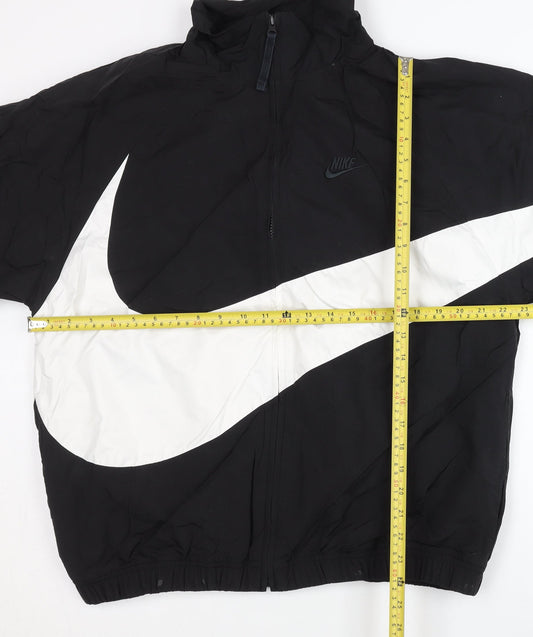 Nike Men's Black L Track Jacket Lightweight Colourblock Sportswear