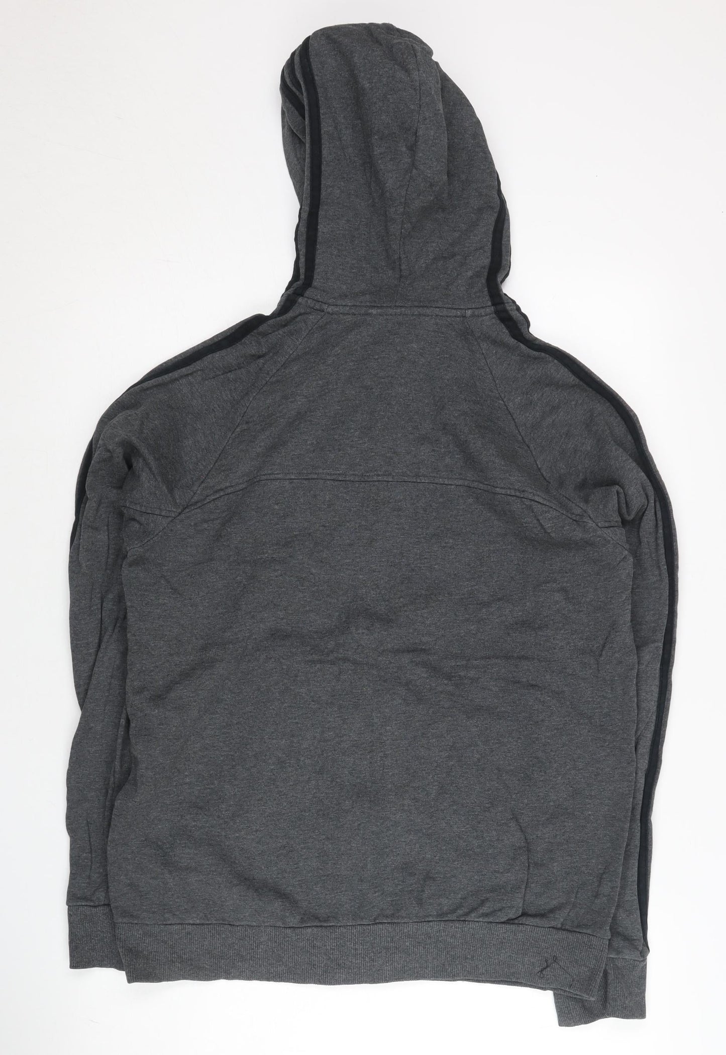 Adidas Mens Grey Full Zip Hoodie Jacket Size M Sportswear