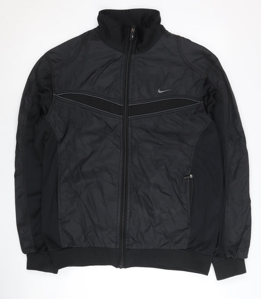 Nike Men’s Black 2XL Track Jacket Clima-Fit Full Zip Sportswear