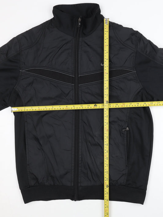 Nike Men’s Black 2XL Track Jacket Clima-Fit Full Zip Sportswear