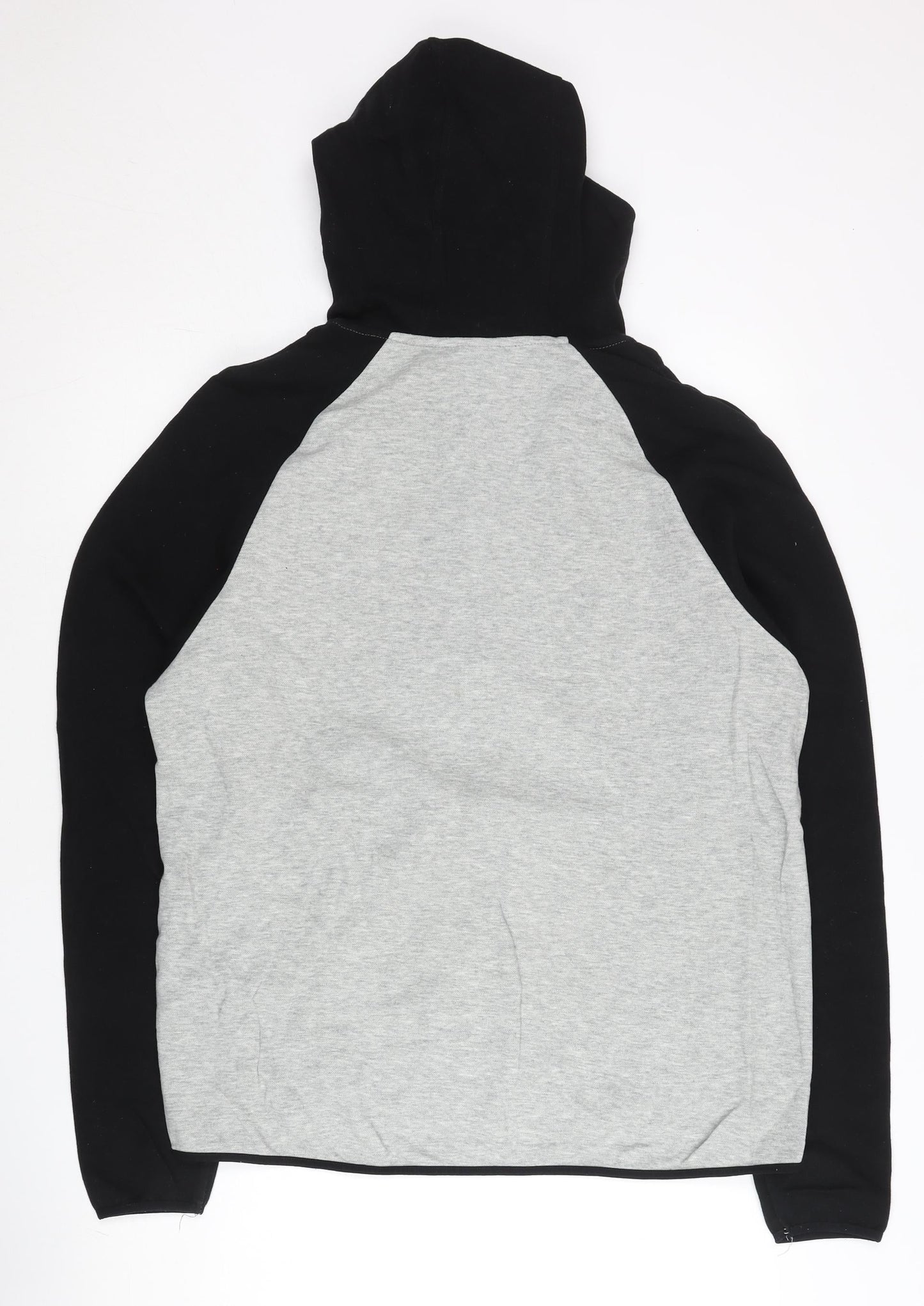 Nike Mens XL Grey Black Full Zip Hoodie Jacket Regular Fit