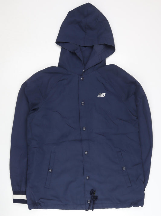 New Balance Men’s Blue XL Hooded Windbreaker Jacket