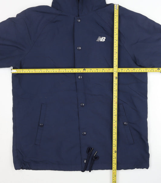 New Balance Men’s Blue XL Hooded Windbreaker Jacket