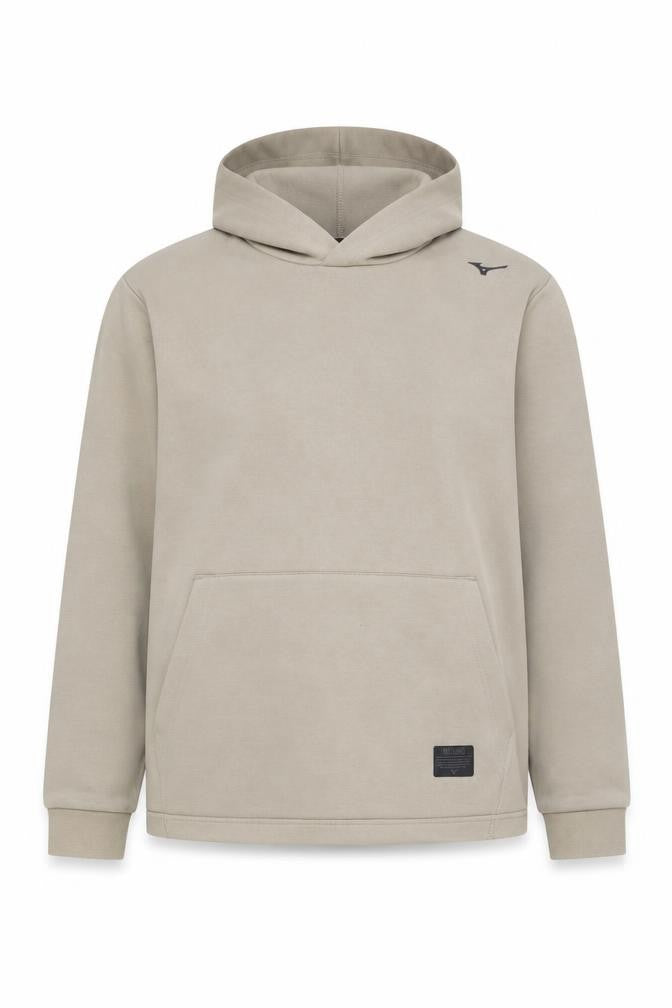 Womens UK 12 Regular Mizuno Beige Pullover Hoodie