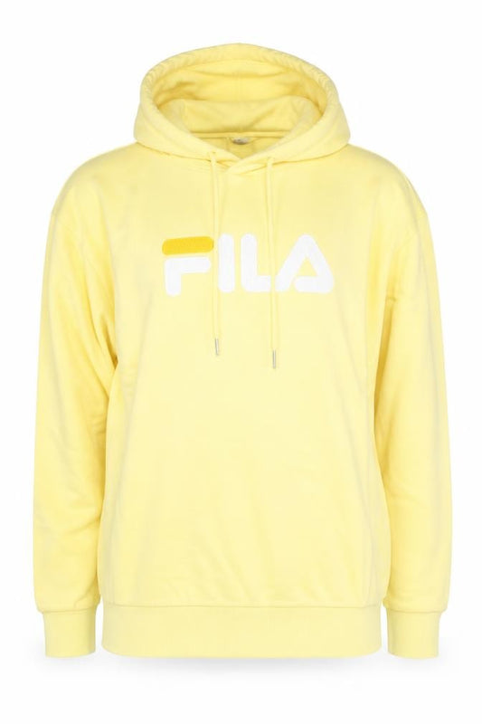 Womens UK M Regular FILA Yellow Pullover Hoodie