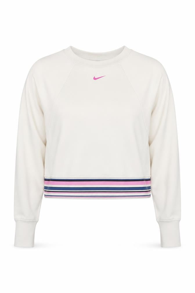 Womens UK M Regular Nike Beige Pullover Sweatshirt