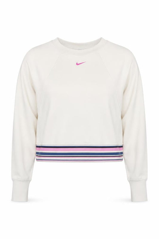 Womens UK M Regular Nike Beige Pullover Sweatshirt