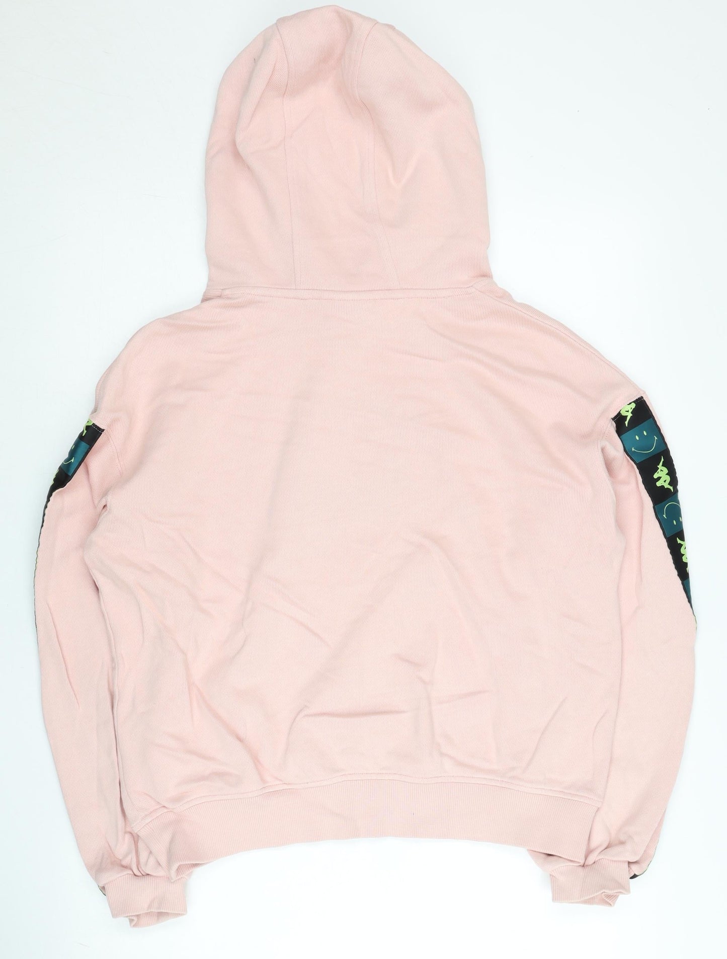 Kappa Smiley Women’s Pink Cotton Hoodie L Pullover Casual