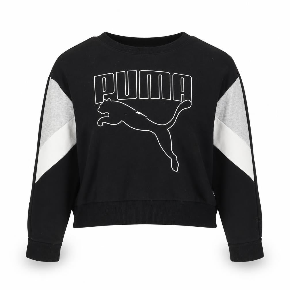 Womens UK M Regular PUMA Black Pullover Sweatshirt