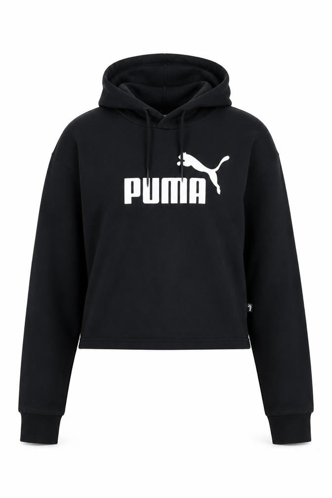 Womens UK S Regular PUMA Black Pullover Hoodie
