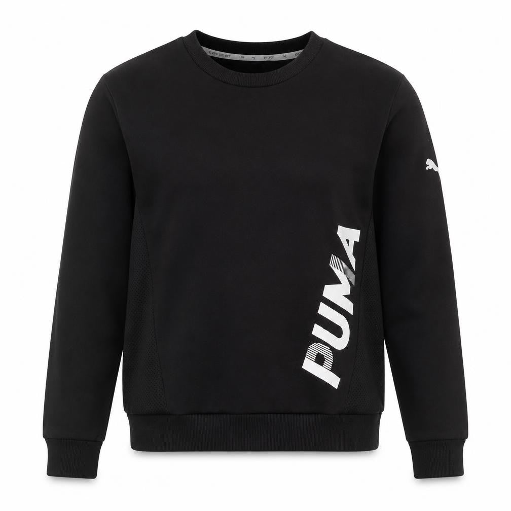 Womens UK XS Regular PUMA Black Pullover Sweatshirt