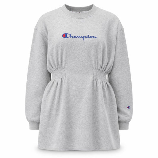 Womens UK M Regular Champion Grey Tunic Sweatshirt