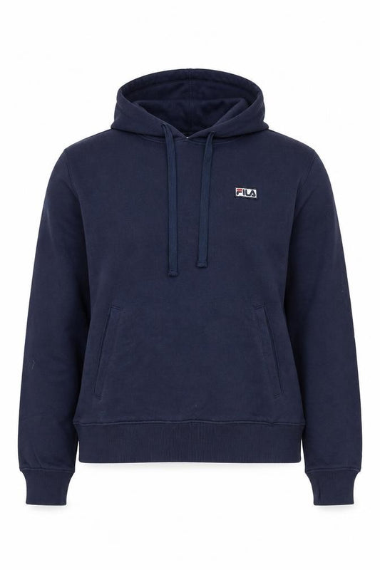 Womens UK M Regular FILA Blue Pullover Hoodie