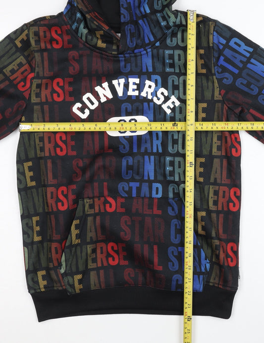 Converse Teens Multicoloured Pullover Hoodie Size 4 Graphic Print
