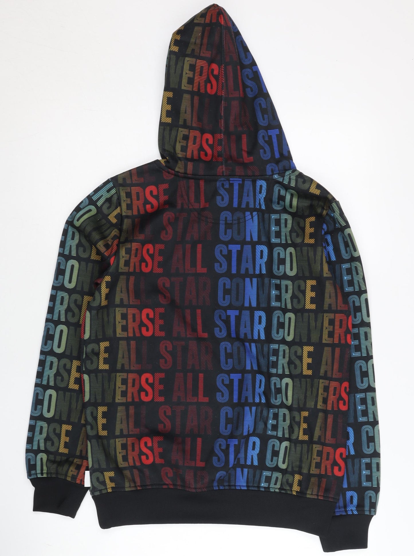 Converse Teens Multicoloured Pullover Hoodie Size 4 Graphic Print