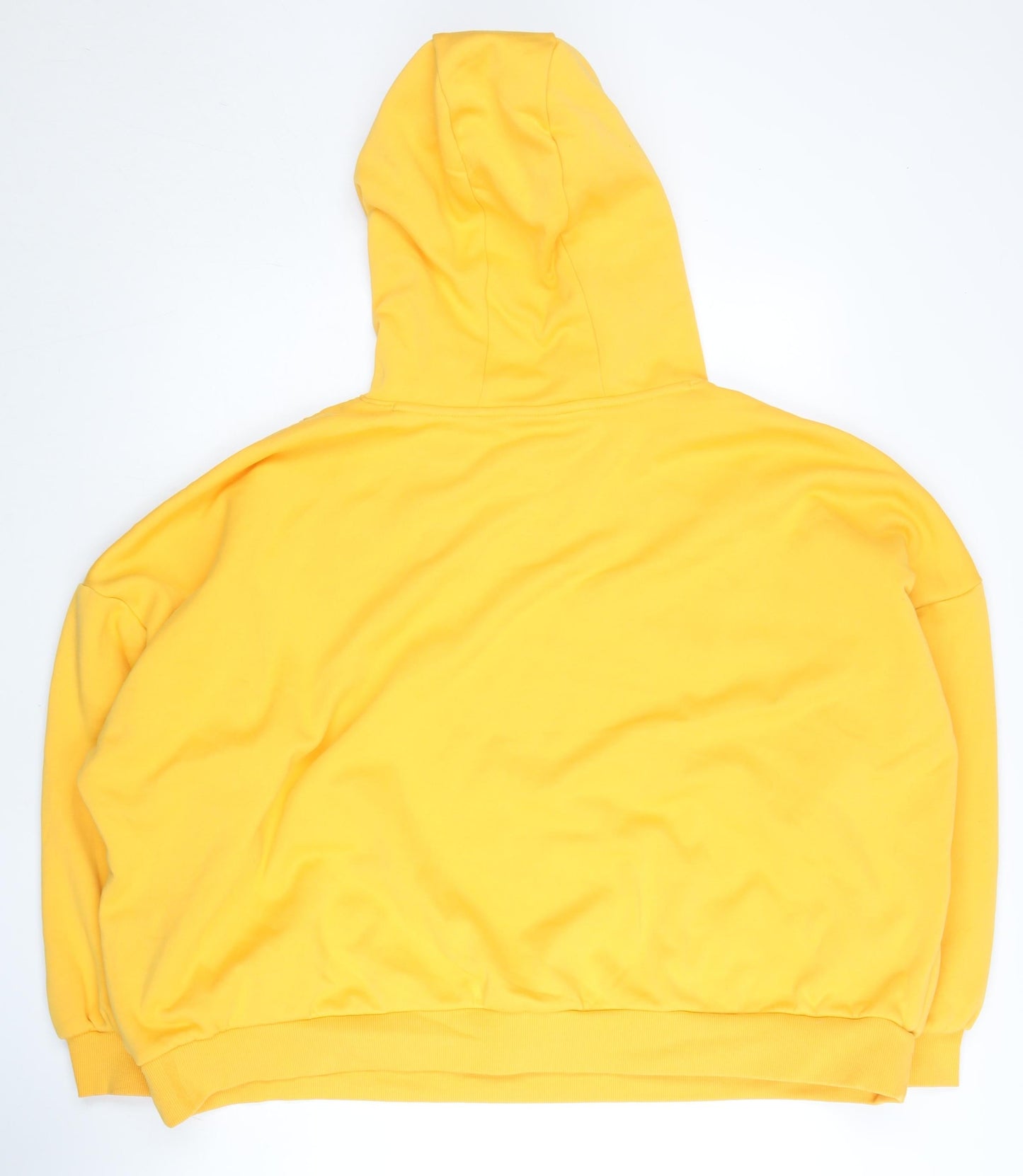 Skechers Womens Yellow Hoodie Size 12 Pullover Fleece Logo