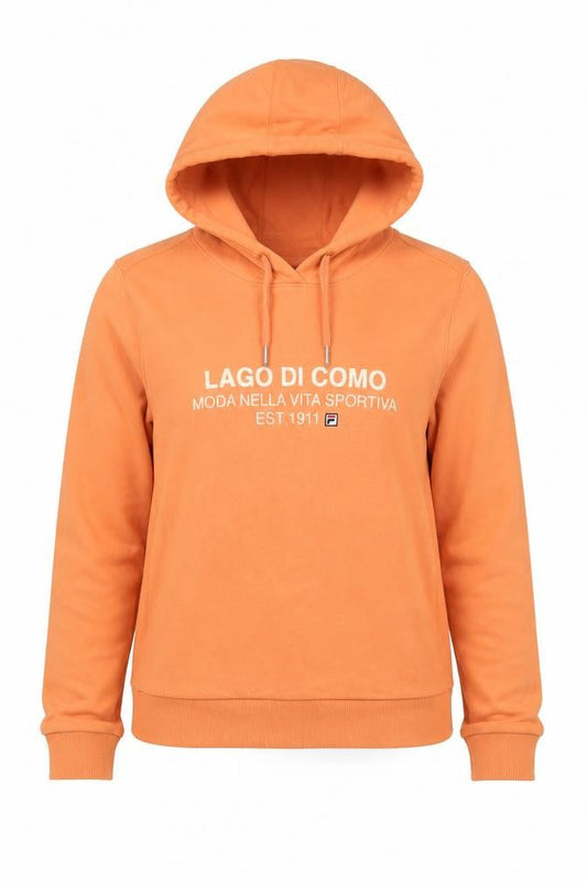 Womens UK 8 Regular FILA Orange Pullover Hoodie