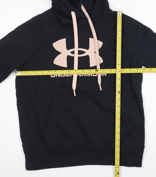 Under Armour Women’s Black Pullover Hoodie Medium Logo Print