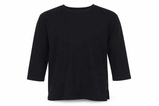 Jaeger Men’s Black Wool Viscose Pullover Jumper M 3/4 Sleeve