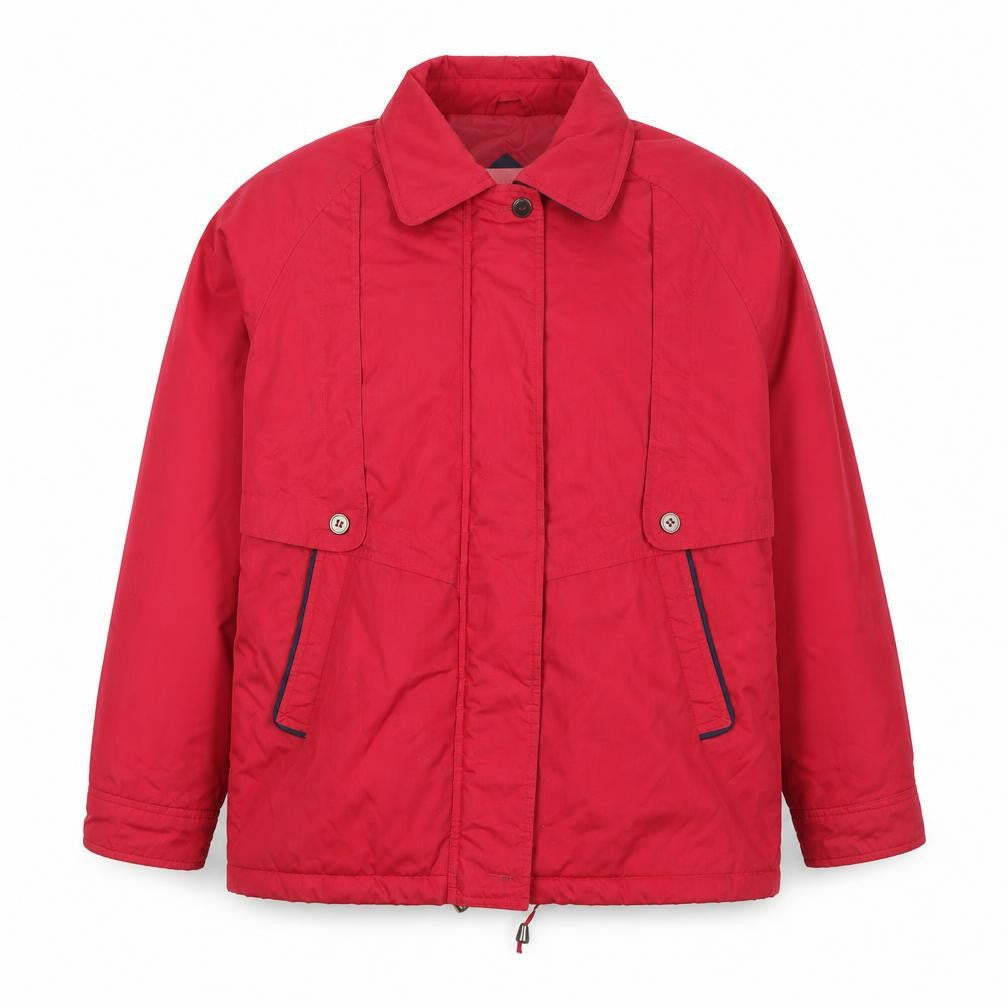 Definitions Collection Womens Red Jacket Size 14 Casual Mid-Length
