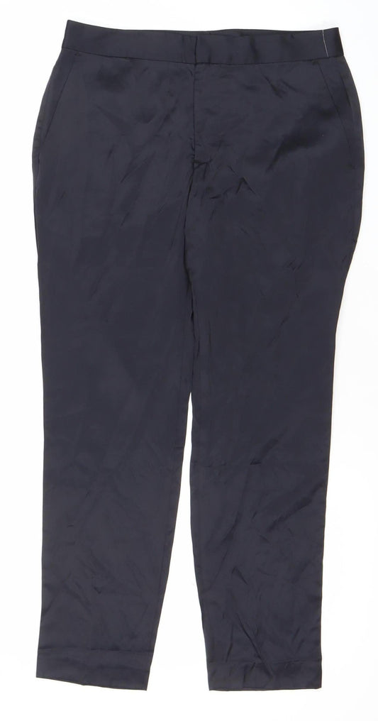 Zara Women Black XS Slim Fit Dress Pants Workwear Trousers