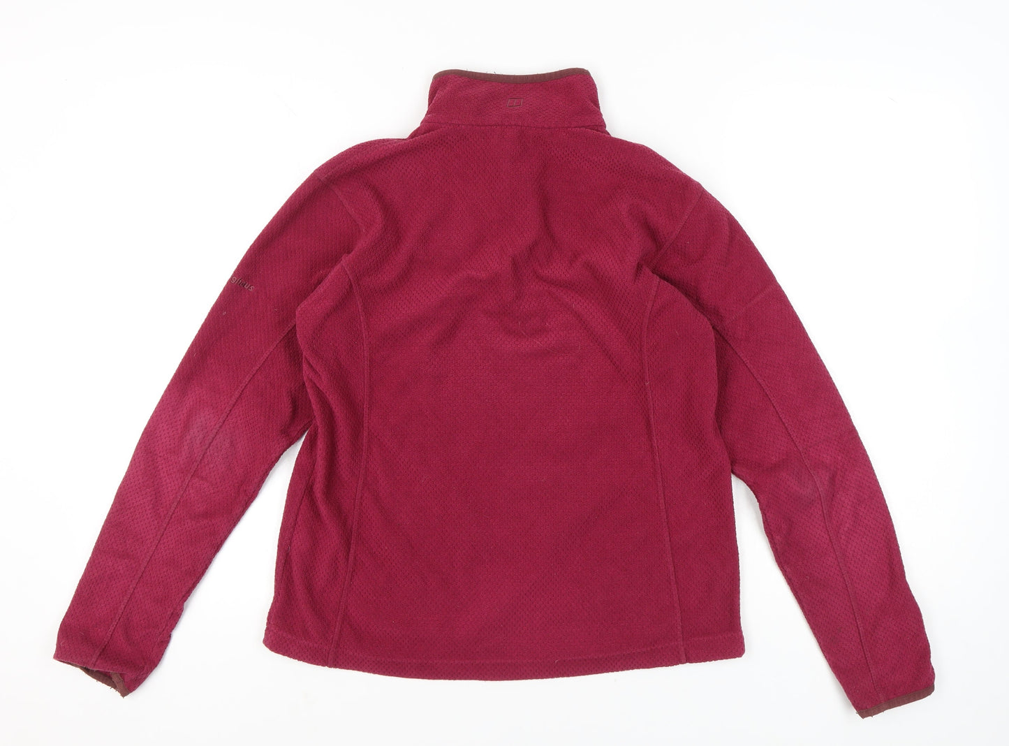 Berghaus Womens Red Fleece Sweatshirt Size 14 Outdoor Hiking
