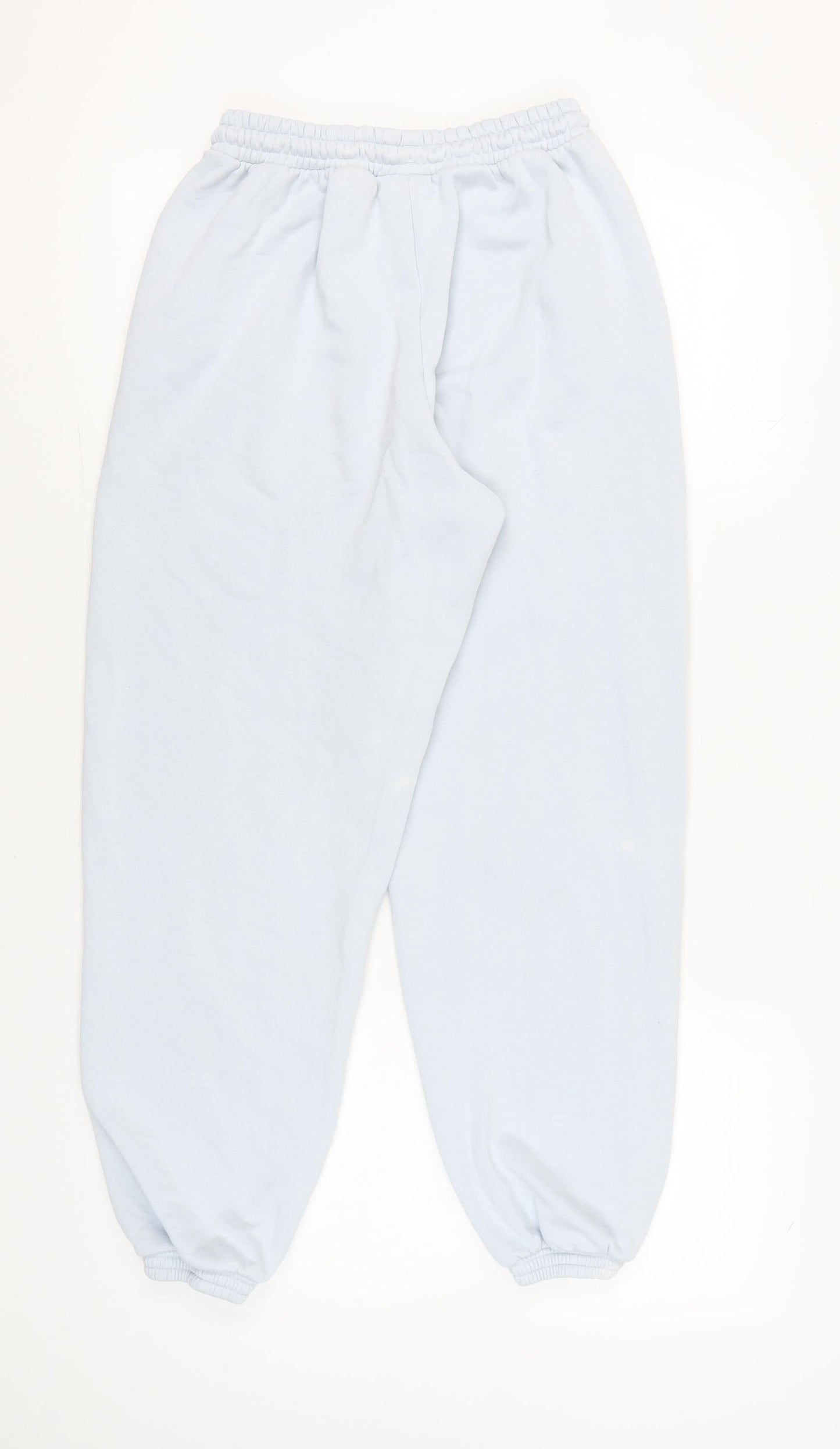 Adidas Womens Blue Sweatpants UK 6 Cotton Blend Joggers