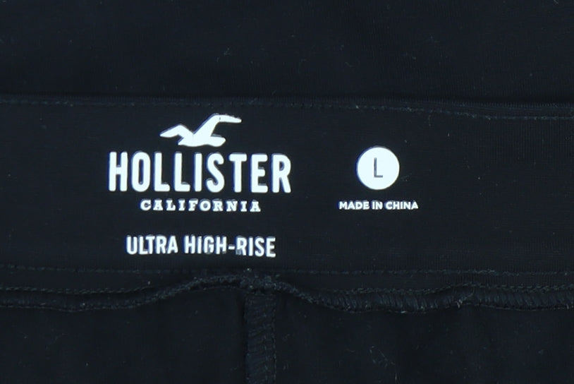 Hollister Womens Black L Short Straight Skirt Ultra High-Rise