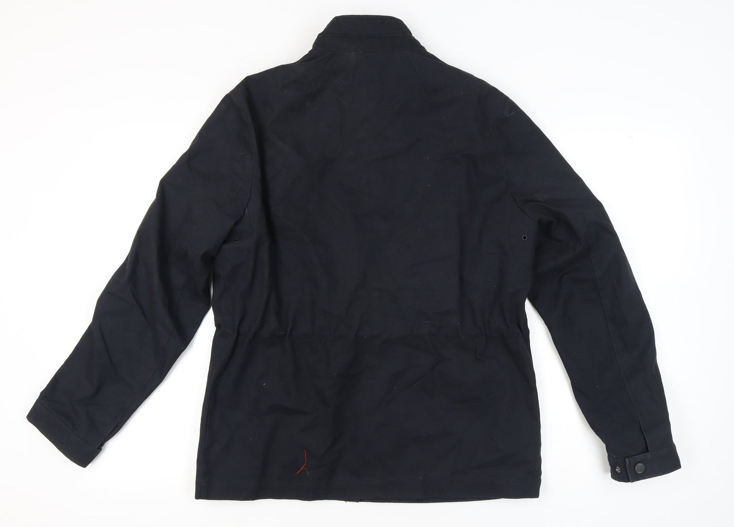 Ted Baker Men's Black Military Jacket Size M Cotton Mid-Length