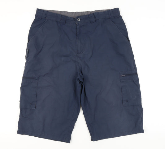 Mountain Warehouse Men's Blue Cargo Shorts Size 36 Regular Fit