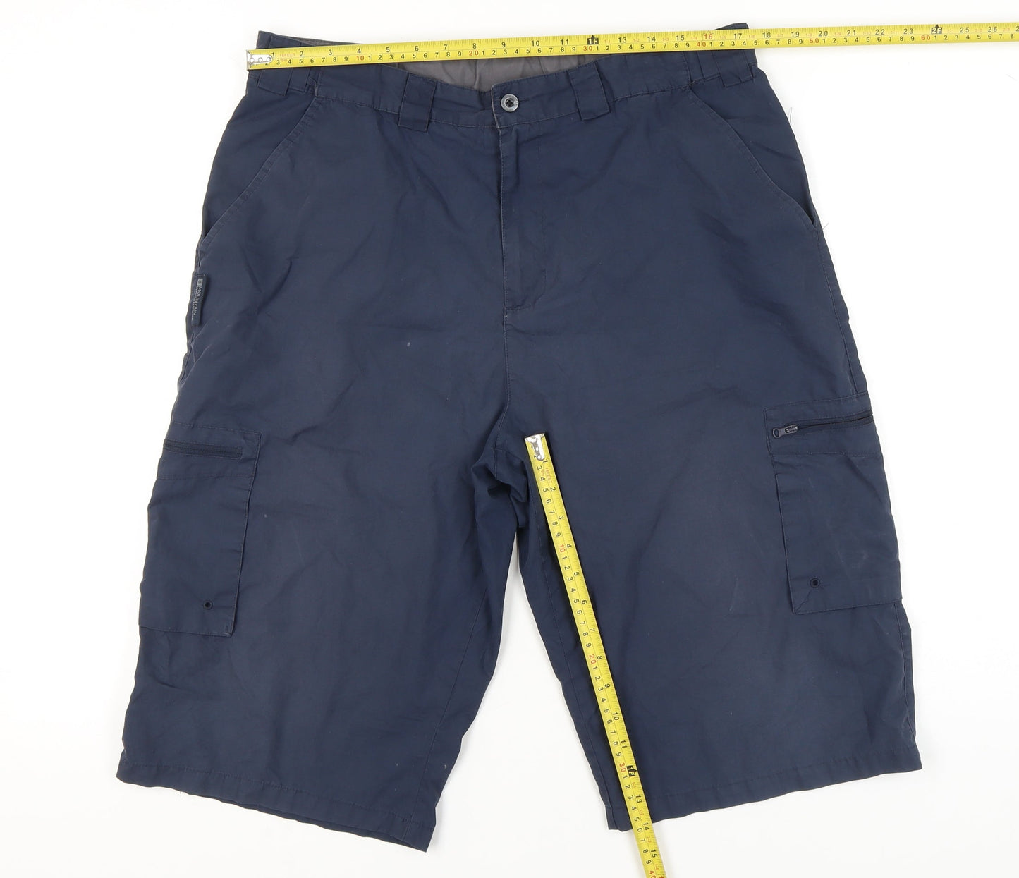 Mountain Warehouse Men's Blue Cargo Shorts Size 36 Regular Fit