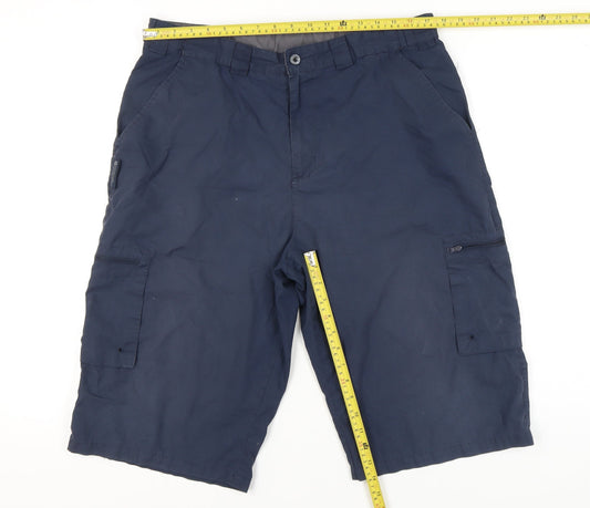 Mountain Warehouse Men's Blue Cargo Shorts Size 36 Regular Fit