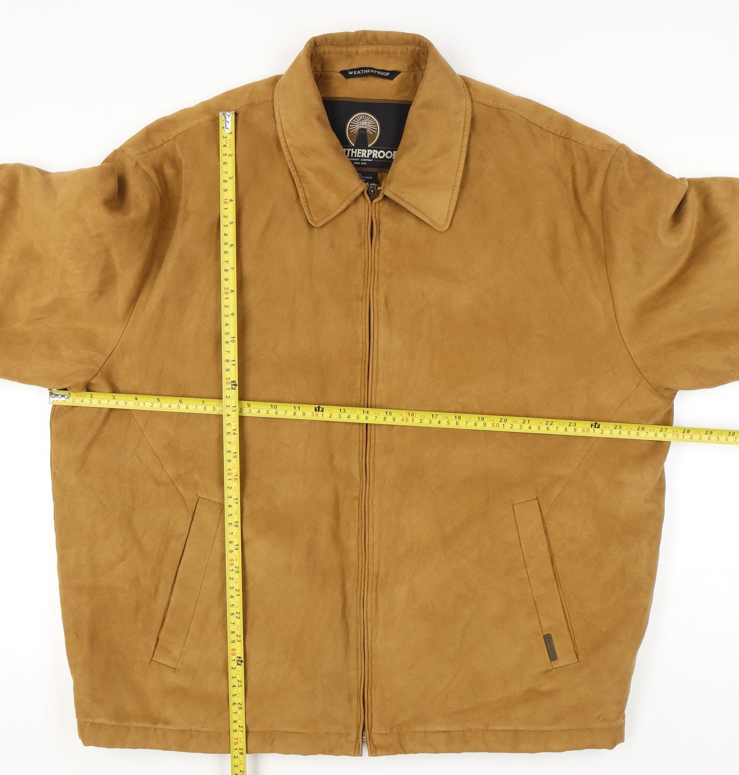 Weatherproof Men's Brown XL Polyester Lined Casual Jacket