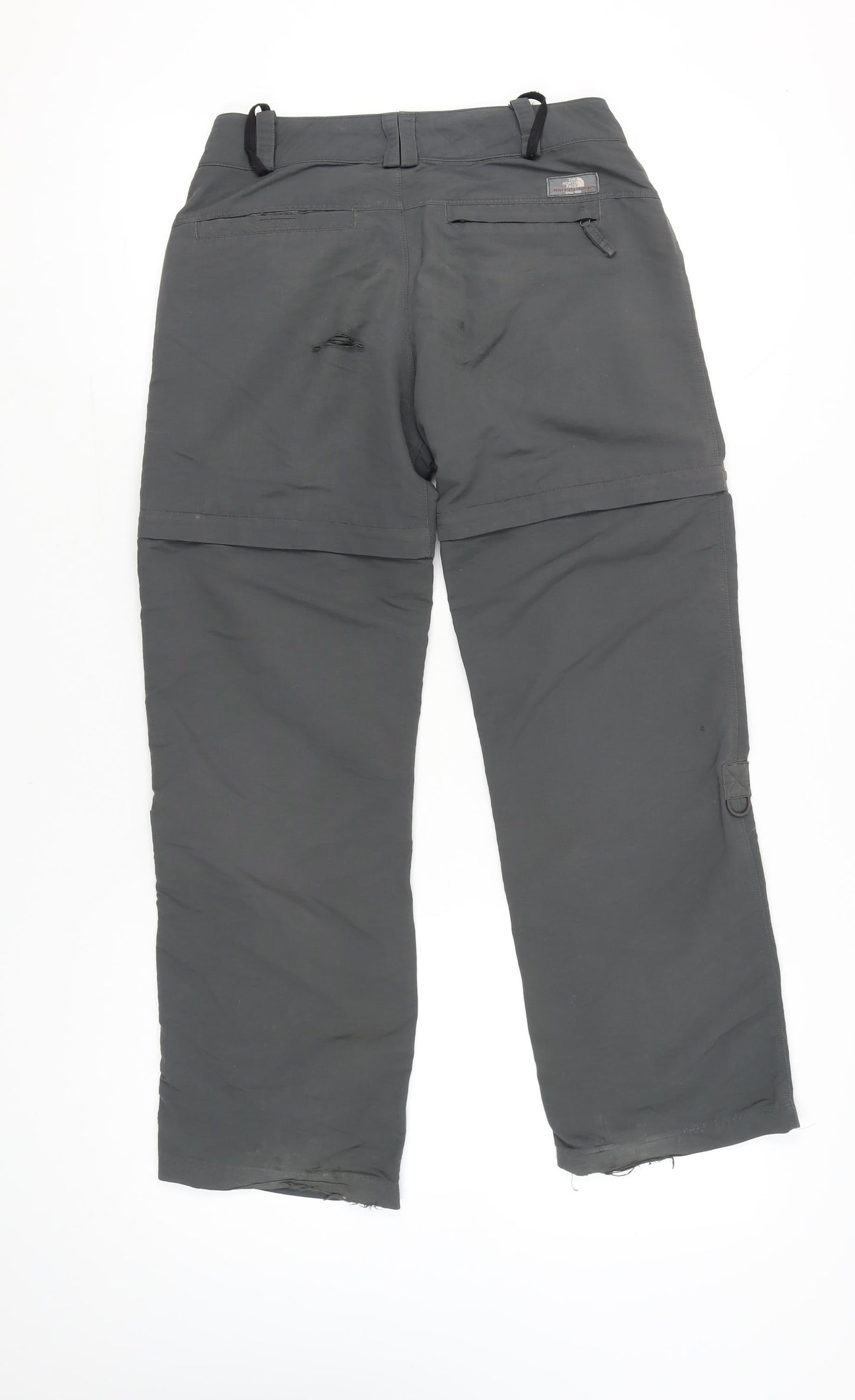 The North Face Womens Grey Cargo Convertible Hiking Trousers Size 4